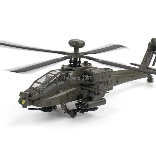 Boeing AH-64 Apache Helicopter Model Diecast Military Toy Airplane for Boys Kids - Picture 8 of 13