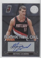 2012-13 Totally Certified Rookie Roll Call Silver Meyers Leonard #24 Auto 03il