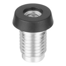 0.7" Billiard Cue Bottom Cover Billiard Cue Rubber Plug Protection, Silver