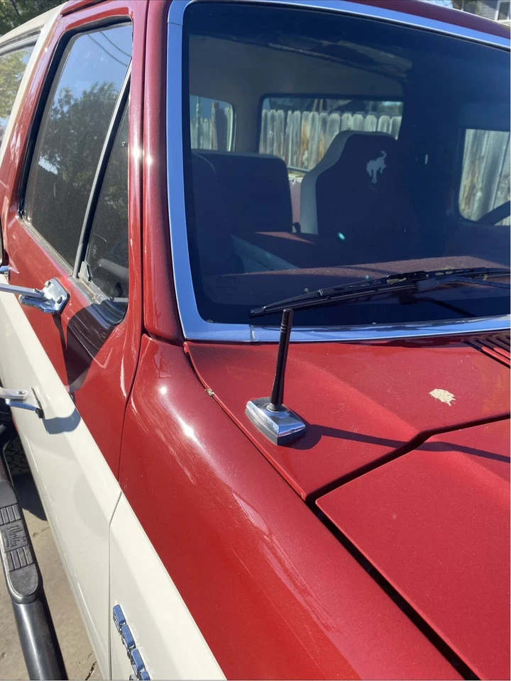 Mástil de antena de aluminio negro corto de 4" radio AM/FM para Ford Bronco 1980-1996 Foto 4 de 4