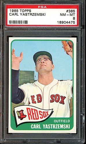 Carl Yastrzemski #385 1965 Topps card