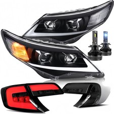 For Toyota Camry 2012-14 Vland Headlightssmoke Led Tail Lightsled Bulbs 3sets