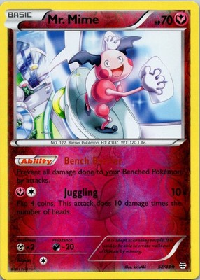 Mr. Mime Reverse Holo Uncommon Generations 52/83 LP
