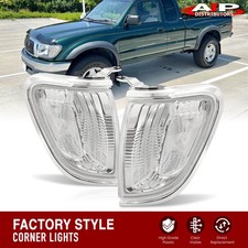 Chrome Clear Oe Style Corner Lights Bumper Lamp Pair For 2001-2004 Toyota Tacoma Chrome Clear Oe Style Corner Lights Bumper Lamp Pair For 2001-2004 Toyota Tacoma
