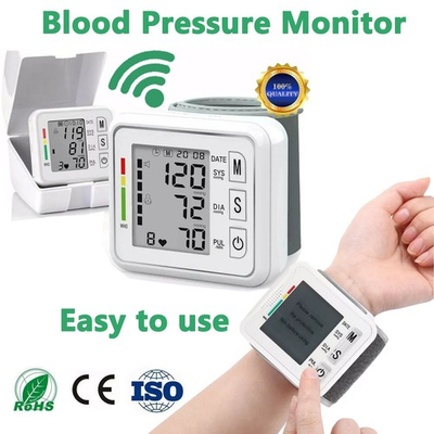 #ad Protable Wrist Automatic Blood Pressure Monitor Heart Rate Machine Tester $18.99