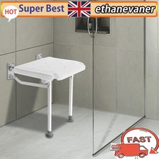 Bath Chair Shower Stool Folding Shower Seat For Elderly&Pregnant Women White