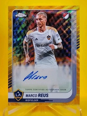 オンカードオート！Topps MARCO REUS ロイス 直筆サイン 20シリ 2025 Topps Chrome Mls - Autographs Marco Reus #CA-MR Gold Wave