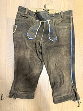 Herren Trachten Kniehose aus Hirschleder grau...