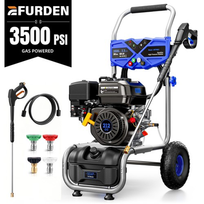 #ad Efurden 3500 PSI Gas Pressure Washer 4 Nozzles Gas Powered Washer 2.3 GPM 212cc $245.99