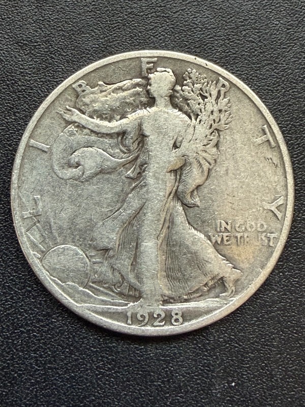 1928-S  San Francisco Mint Silver Liberty Walking Half Dollar  lot # 2276