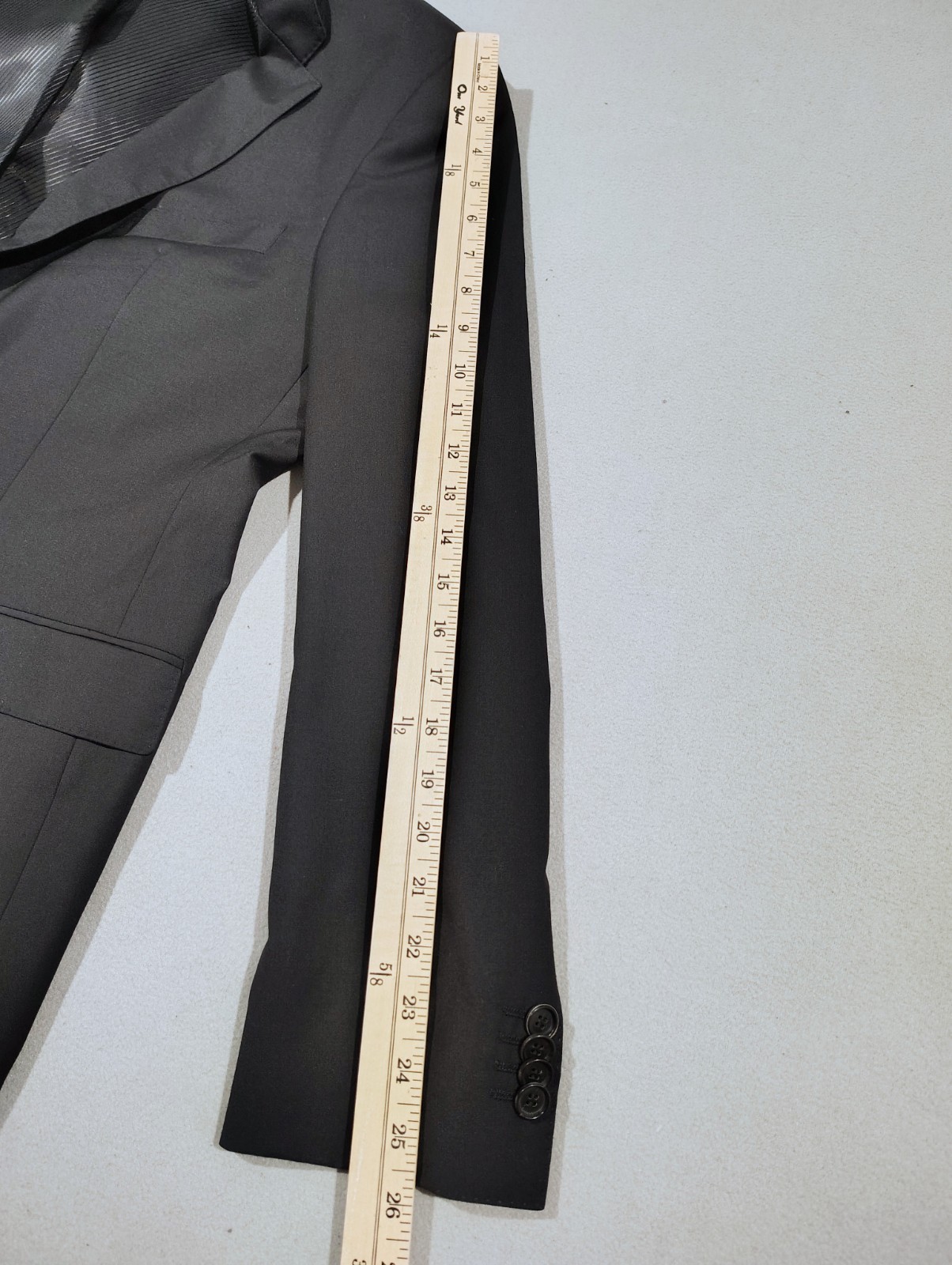 Hugo Boss Blazer Sporcoat Mens  Jacket 40R  Black Wool Guabello thumbnail 11