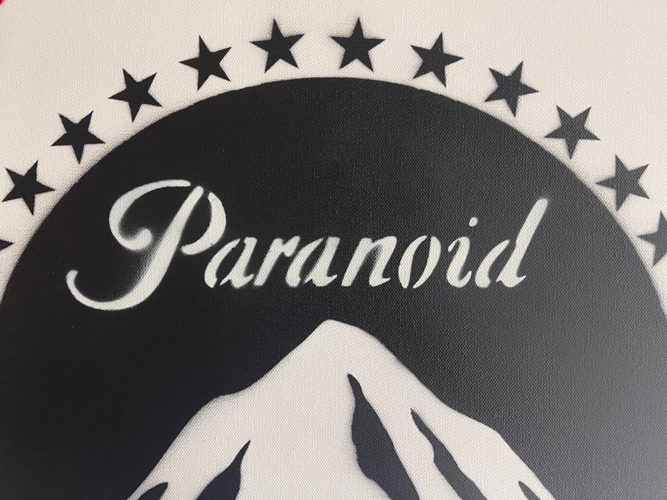 Pintura Banksy Rara Grande Dismaland 2015 con papeleo Foto 2 de 4