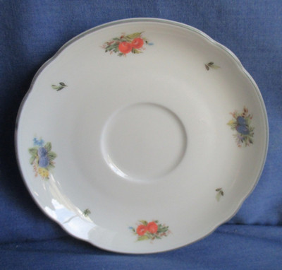 Seltmann Weiden Untertasse 13 cm Marie Luise Früchte weitere Porzellan elfenbein
