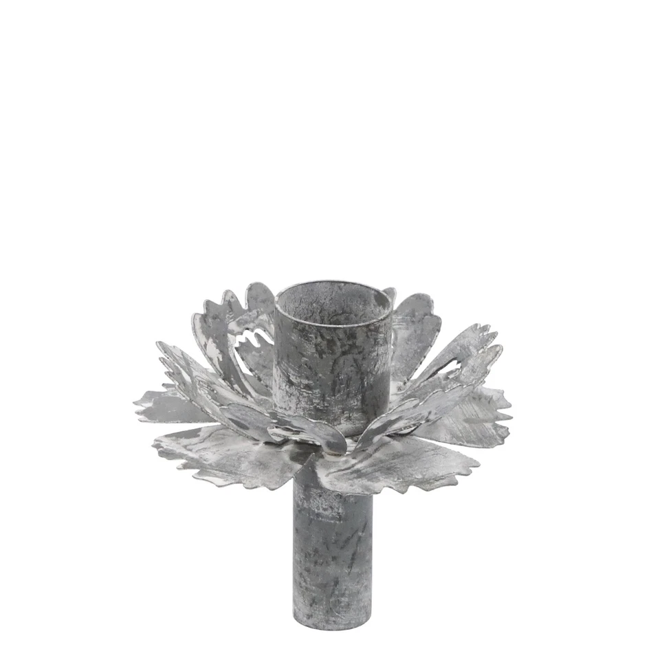 Metal Flower Candlestick Topper for Bottles, Flower Shape Dinner Candle Holder - Image 2 of 3