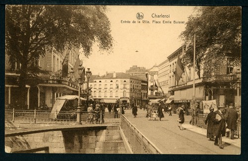 Carte Postale - Belgique - Charleroi - Entrée de la Ville - Place Emile Buisset - Imagen 1 de 2