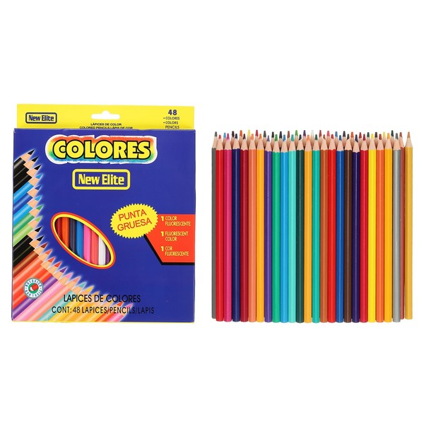 48 Farben Buntstifte Set, Weiche Kern, Sechseckig, Zeichnen, Skizzieren, Mischen-image