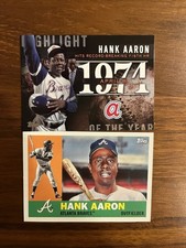2015 Topps Update #H-76 Hank Aaron Highlight of the Year W/ Bonus Archives Card