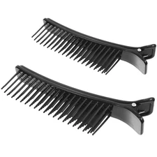 2 pcs Hair Stylist Nonslip Hair Clips Comb for Professional Salon Sectioning