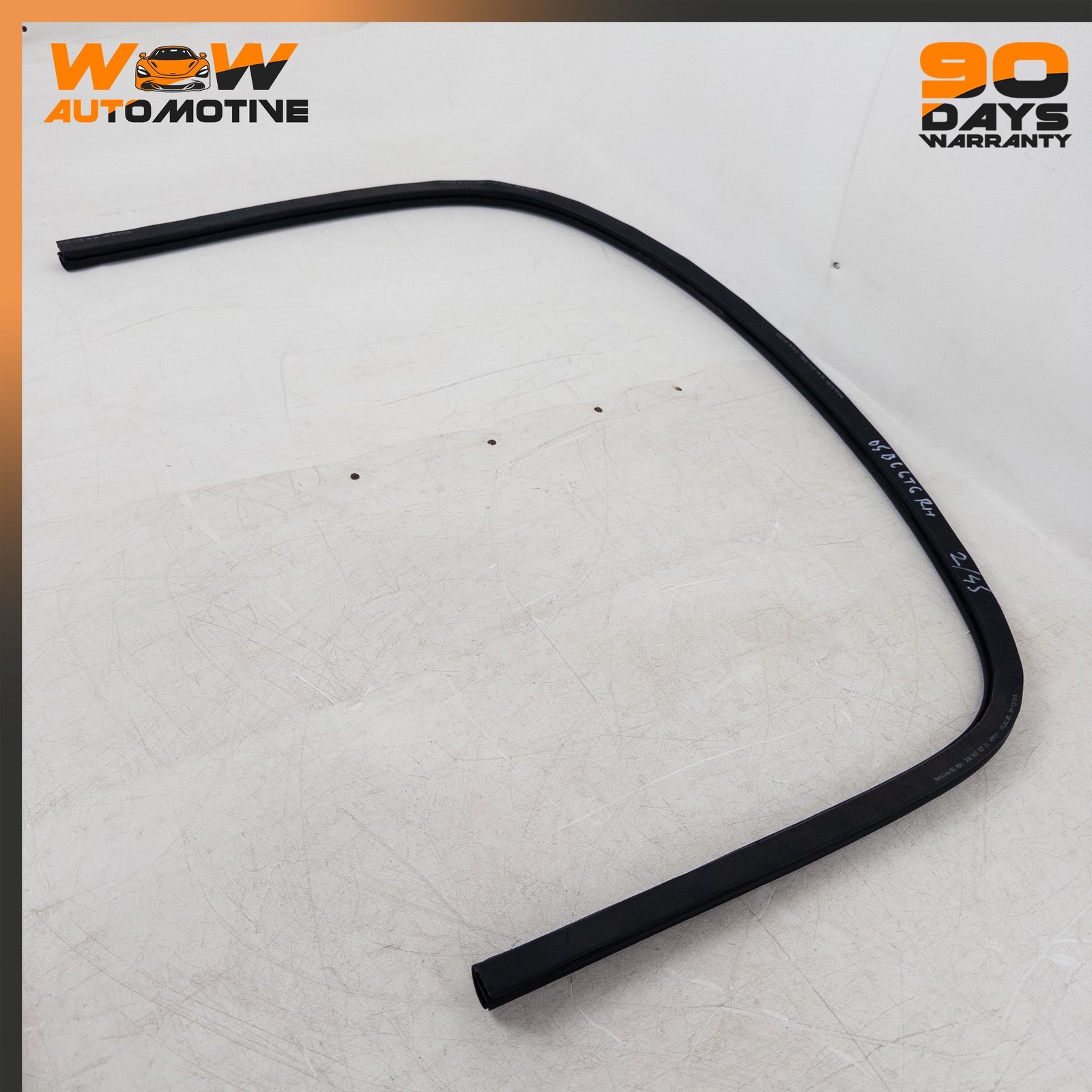 04-13 BENTLEY CONTINENTAL GT COUPE RIGHT PASSENGER SIDE LOWER DOOR SEAL OEM