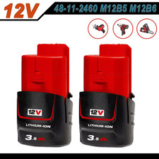 2 PACK For Milwaukee M12 12V 3A Li-ion XC Battery 48-11-2420 2402 Power tools