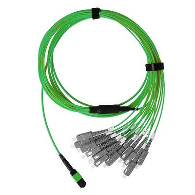 BlueOptics Fiber Breakout Cable, MPO/UPC, 8xDuplex SC/UPC, 3 Meter, Multi-mode G
