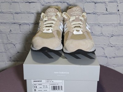 Size 13 - Kith x New Balance 990v2 Made in USA Tan for sale  display picture 1