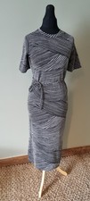 Tu Silver&Black Dress Size 8  Glitter Party Bodycon womens 