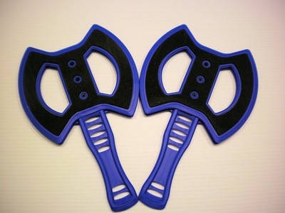 New Set of 2 Blue Replacement Throwing Axe Lot Hatchet Throw Game Eastpoint