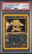 2003 POKEMON BEST OF GAME PROMO WINNER #1 ELECTABUZZ-REVERSE FOIL PSA 10 on eBay