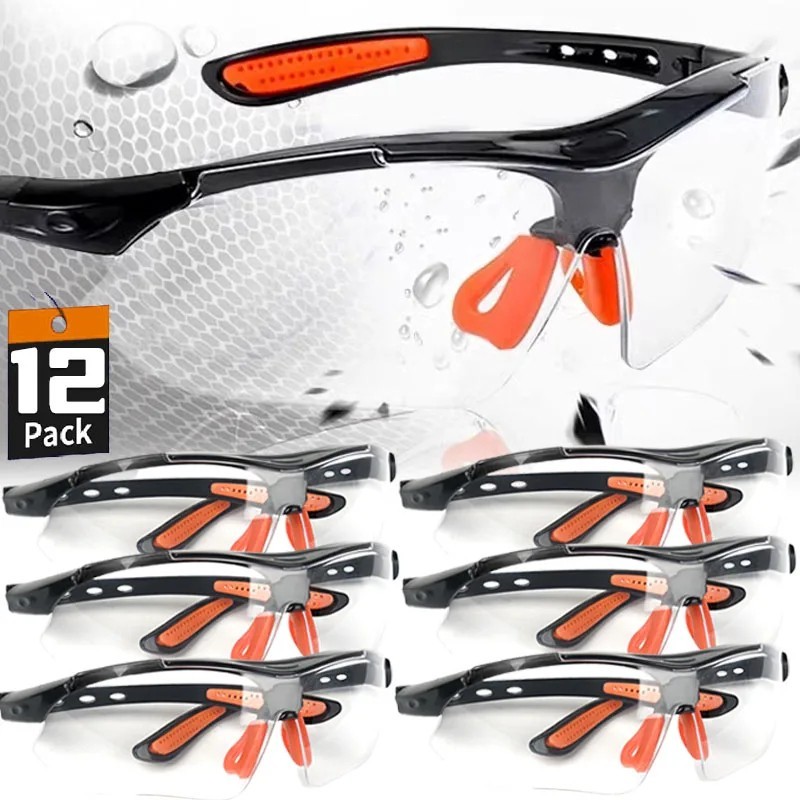 Safety Glasses Clear Anti Fog Anti Scratch Work Goggles Lab Eye Protection