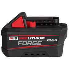 Milwaukee Tool 48-11-1861 M18 Redlithium Forge Xc6.0 Battery, 6.0Ah, Extended