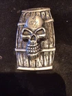 Skull Silver Bar Pure Silver .999 Oz-3.73