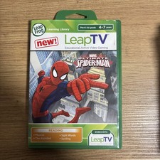 Leap Frog Leap TV Marvel Ultimate Spiderman Educational Video Game with Manual