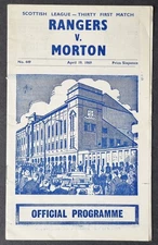 Rangers v Morton  (No 449)  League  19th April 1969