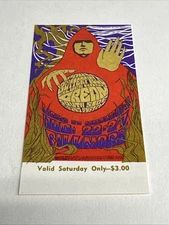 CREAM Clapton Jack Bruce Ginger Baker Fillmore Concert Ticket 1967  Butterfield