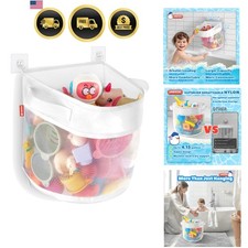 Bath Toy Organizer,4 Gallons Bathtub Toy Storage Organizer,Quick Access Bath ...