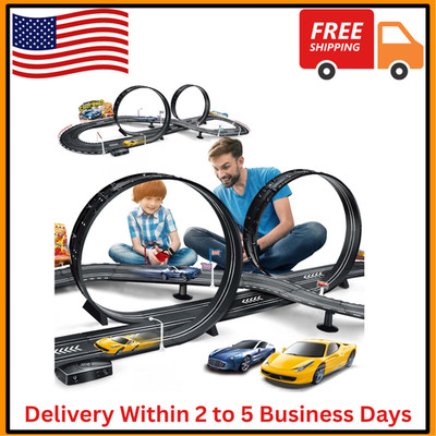 Kids Toy-Electric Powered Slot Car Race Track Set Boys Toys for 6 7 8-12 Years O