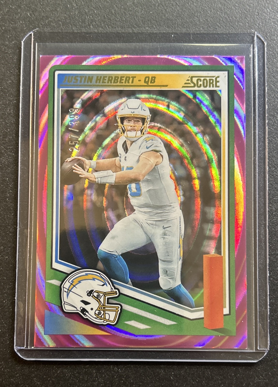 2025 Score - Justin Herbert #220 Ellipse 257/399 Los Angeles Chargers Football