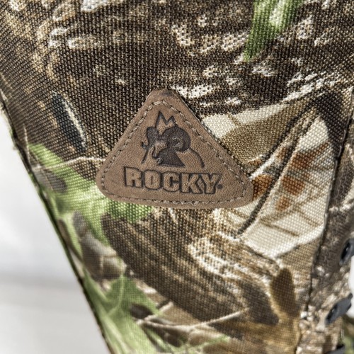 Rocky Boots 7550 Camo 15" Tall Rattler Snake Proof Zipper Gore-Tex Mens Size 8 M - Picture 4 of 14