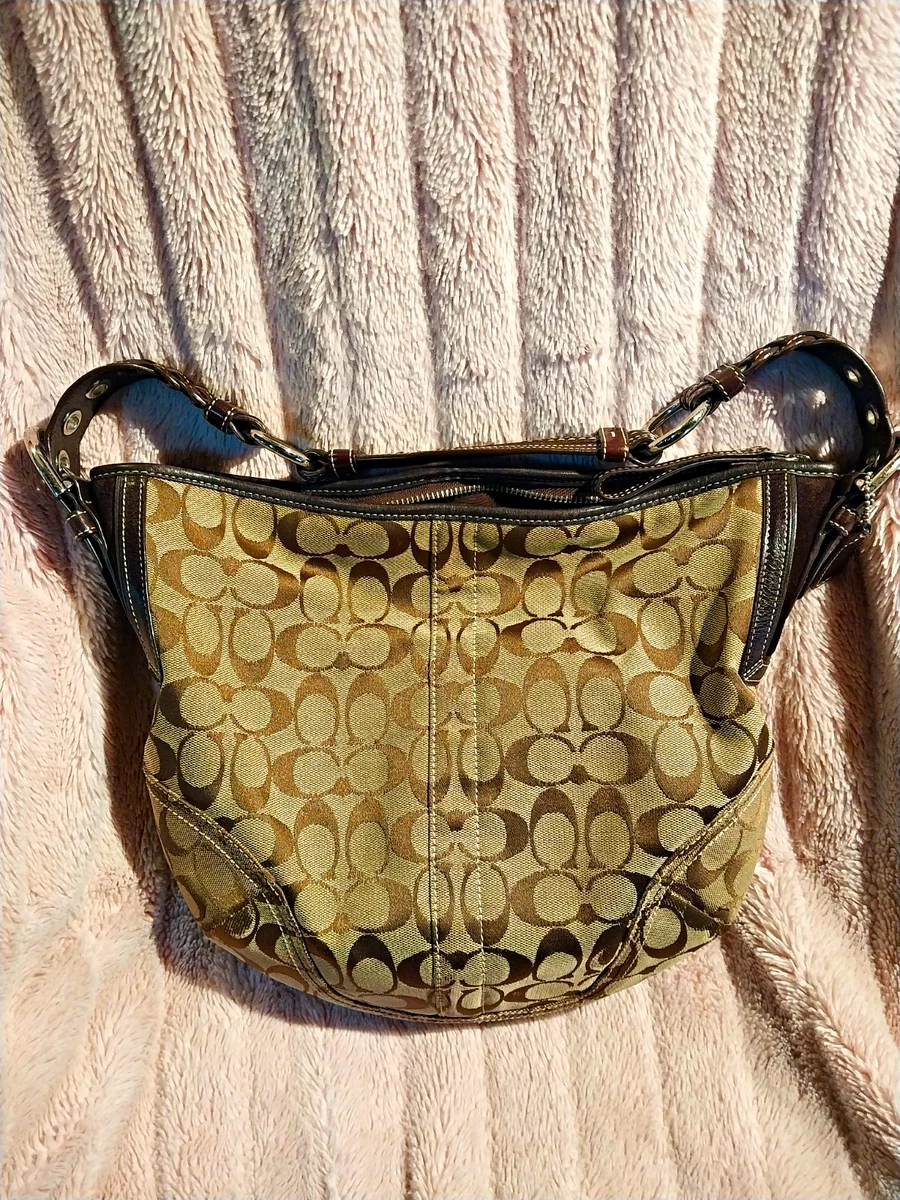Coach Brown Signature Hobo Bag for sale | eBay