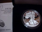 2016 W 30th Anniversary Lettered Edge American Silver Eagle Proof OGP & COA