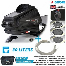 BORSA SERBATOIO OXFORD 30L + FLANGIA TYP6 per BMW 1200 R GS (K50) 2013 2018