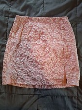 Women's High Rise Notch Front Mini Skirt Wild Fable Pink Size 2 A2
