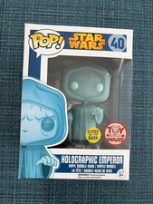 Funko Pop! Star Wars Holographic Emperor #40 Glow in the Dark Toy Wars Exclusive