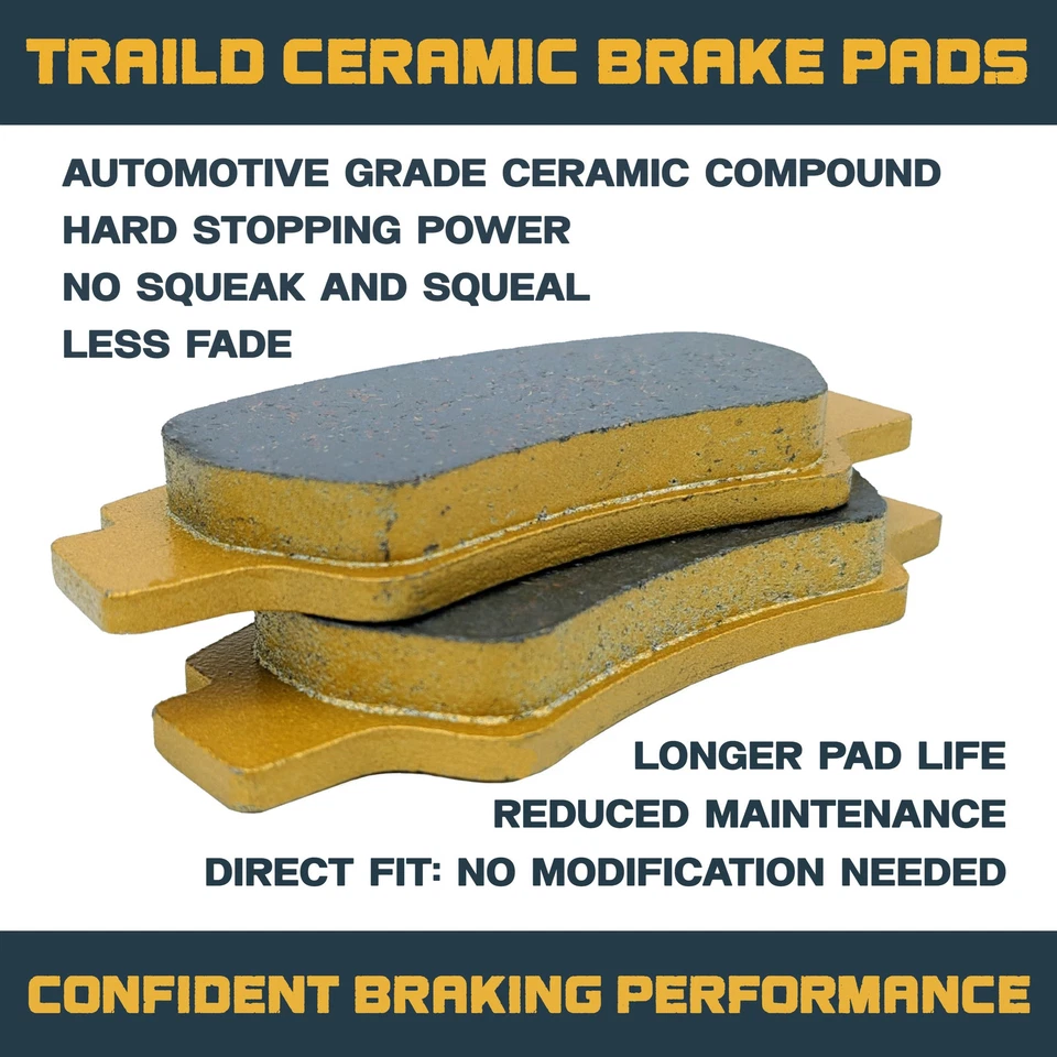 Yamaha WR250F/WR250R/WR450F 2003-2020 Ceramic Brake Pad Set Front & Rear - Image 3 of 4