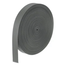 Flat Nylon Webbing Strap 1 Inch 10 Yards 1.1mm Thk for Bags Dark Gray