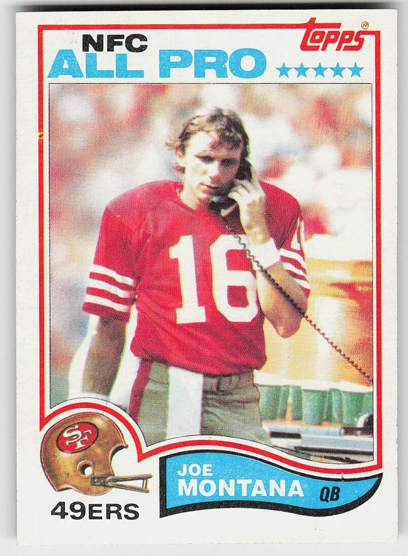 1982 Topps #488 Joe Montana FOOTBALL San Francisco 49ers