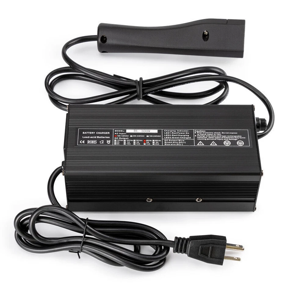 Cargador de batería para carro de golf 48V EZGO RXV EZ-Go carga doble/pantalla de voltios Foto 2 de 4