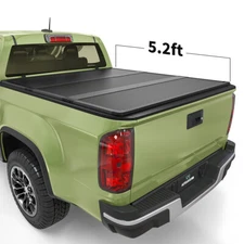 5.2 ft FRP Hard 3-Fold Tonneau Cover Bed For 15 - 25 Chevy Colorado / GMC Canyon