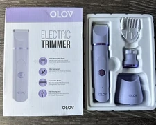 OLOV Bikini Trimmer for Women Electric Wet Dry Body Shaver Groomer Charging Dock